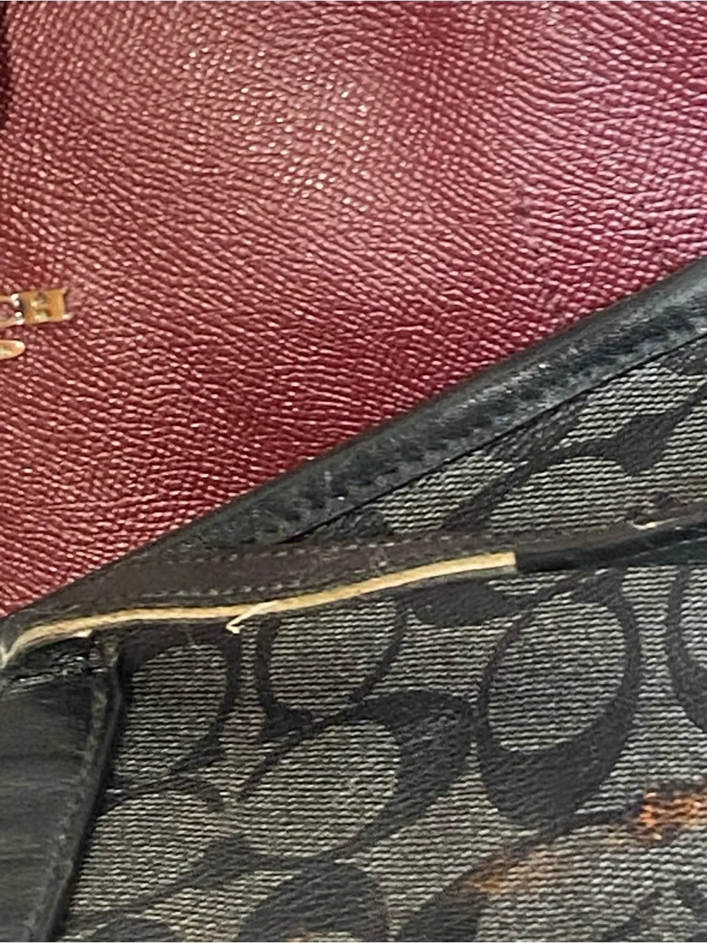 Coach Black Signature Canvas Tote with Subtle Logo
